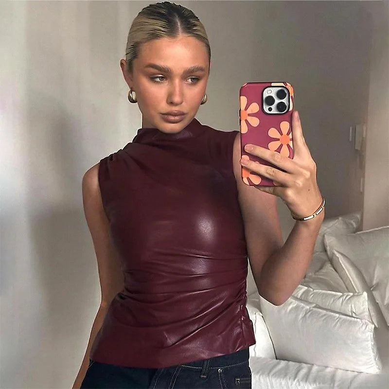 Leather Tank Top