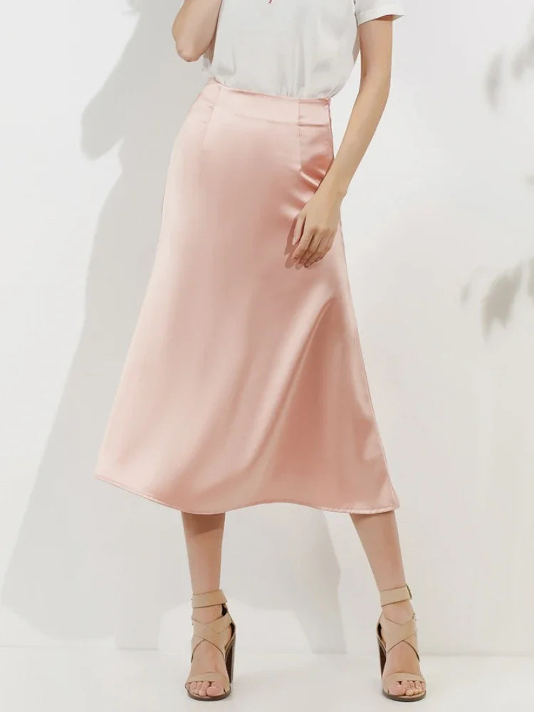 Silk Satin Skirt