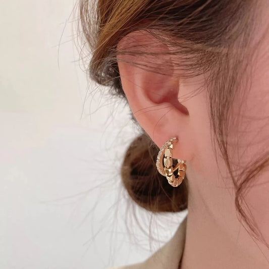 korean fashion Gold Earrings